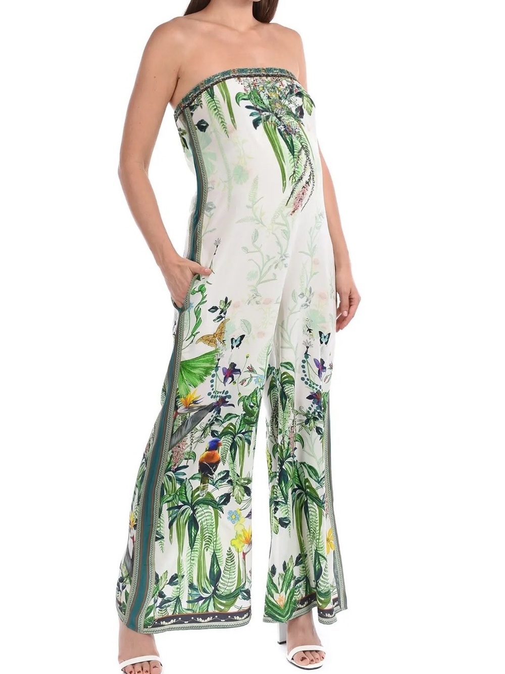 Camilla silk jumpsuit size small. GUC
